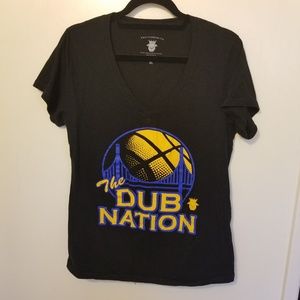Warriors V neck Shirt